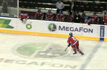 Spencer Humphries first KHL goal / Хамфрис забивает первый гол в КХЛ