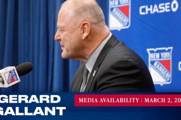 New York Rangers: Gerard Gallant Postgame Media Availability | Mar. 2, 2023