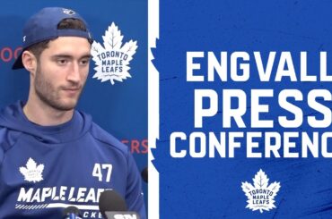 Pierre Engvall Pre-Game | Toronto Maple Leafs @ New York Islanders - November 21, 2021
