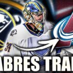 BUFFALO SABRES TRADE TO COLORADO AVALANCHE (Jonas Johansson Rumours) NHL News & Trade Rumors 2021