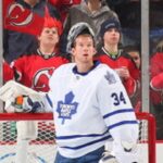 James Reimer makes a late paddle save on Jagr