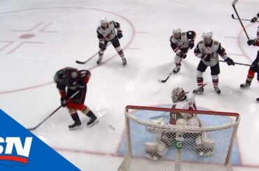 Jakob Silfverberg Appears To Kick Puck Into Net But Goal Stands After Review