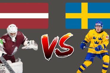 Latvia U20 1 - 2 Sweden U20 World Junior Championship 2022