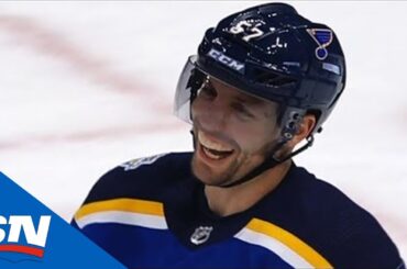 Blues All Laugh After Scoring On A Totally Clueless Philipp Grubauer