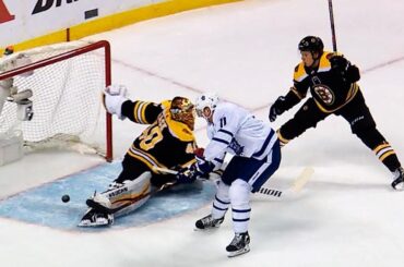 Hyman blazes past Bruins defence to score slick goal