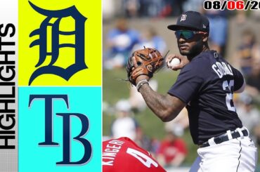 Detroit Tigers vs Tampa Bay Rays GAME HIGHLIGHTS  | TODAY August 06, 2023 | MLB 2023