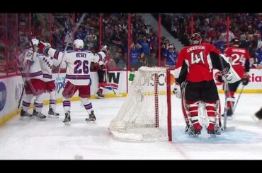Rangers score two fast goals, Senators in trouble early