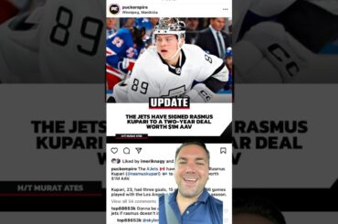 Winnipeg Jets sign Rasmus Kupari to a two year contract at $1 million AAV