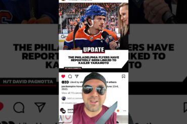 Which draft pick do you send with Kailer Yamamoto to the Philadelphia Flyers?
