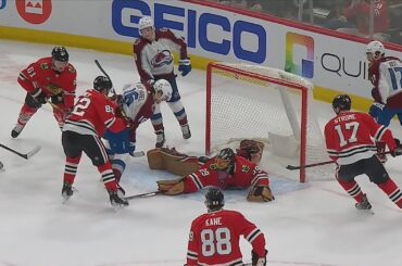 Marc-Andre Fleury Makes A Beautiful Save Against Colorado Avalanche
