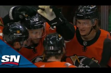 Ducks' Trevor Zegras Puts On A Show And Goes BETWEEN-THE-LEGS To Set Up Kevin Shattenkirk's Goal