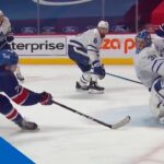 Frederik Andersen Stretches Out For Fantastic Pad Save On Jake Evans