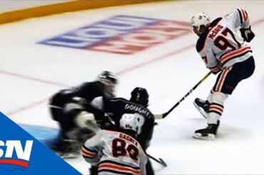 Connor McDavid Dekes Out Calvin Petersen To Score Amazing 2 on 1 Goal In Return