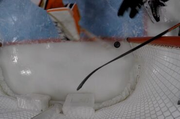 John Gibson reaches back for spectacular save on goal line