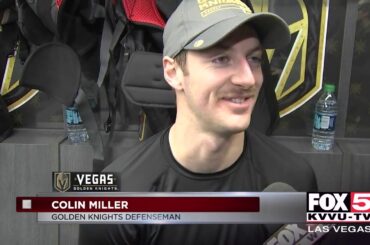 Schmidt back on the ice after suspension from Knights