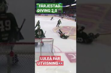 Färjestad Diving 2.0🎬 Luleå får utvisning i vanlig ordning | Domarskandal #SHL #NHL #Hockey