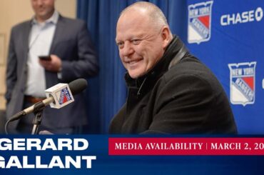 New York Rangers: Gerard Gallant Pregame Media Availability | Mar. 2, 2023