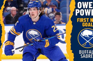 Owen Power #25 (Buffalo Sabres) first NHL goal Apr 21, 2022