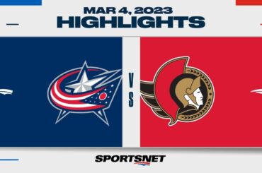 NHL Highlights | Senators vs. Blue Jackets - March 4, 2023