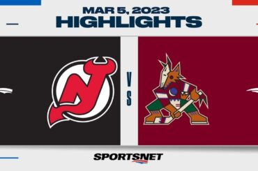 NHL Highlights | Devils vs. Coyotes - March 5, 2023