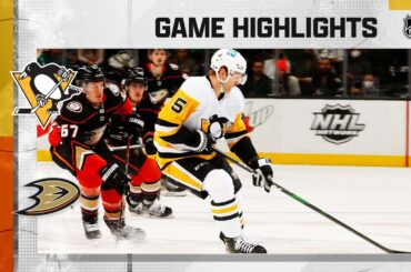Penguins @ Ducks 1/11/22 | NHL Highlights