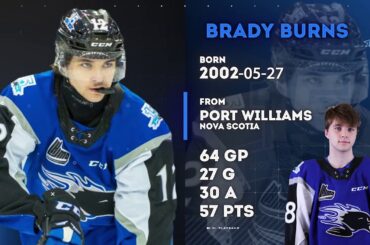 Saint John Sea Dogs 2019-20 - Brady Burns Highlight Package - 2020 NHL Draft