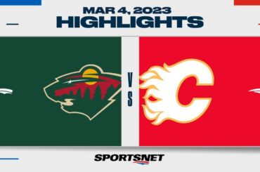 NHL Highlights | Wild vs. Flames - March 4, 2023