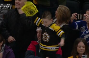 David Pastrnak Scores The Hat Trick Goal As TD Garden ERUPTS
