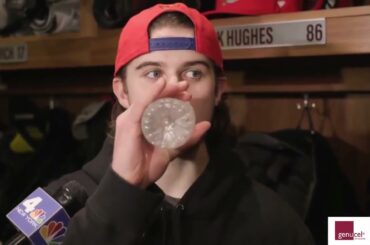 NJ Devils NY Rangers GAME 7 Jack Hughes Morning Interview