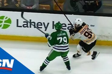 Hurricanes’ Ferland Destroys Bruins’ Johansson With Heavy Body Check