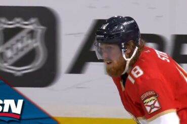 Marc Staal finishes off smooth tic-tac-toe passing play from Tkachuk off the rush