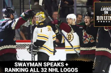 Jeremy Swayman speaks + Where does the Boston Bruins spoked B rank among all 32 NHL logos?