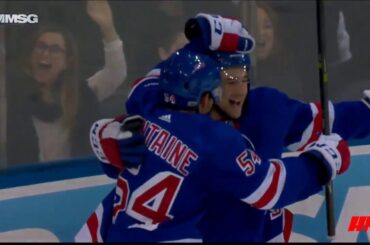 Rookie Neal Pionk Beautiful first goal as a New York Ranger- Overtime Winner (Preseason)