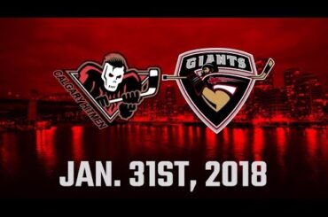 January 31 Vancouver Giants vs Calgary Hitmen Highlights