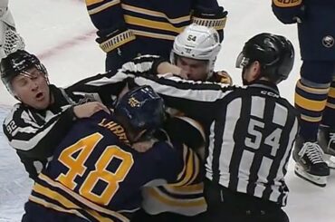 Gotta See It: McQuaid & Carrier completely ignore refs trying to break up fight