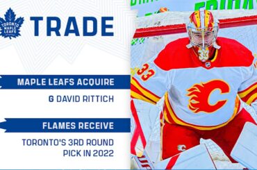 Toronto Maple Leafs acquire David Rittich