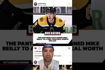 Florida Panthers sign Mike Reilly to a one year contract at $1 million AAV