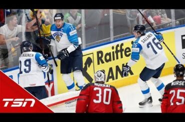 Anttila scores twice as Finland upsets Canada for gold