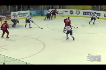 Gabriel Fortier powerplay goal off a backdoor feed from Ivan Chekhovich vs Chicoutimi - 2018-09-22