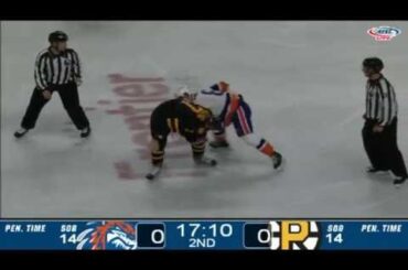 Sean Kuraly vs Kyle Burroughs Oct 15, 2016