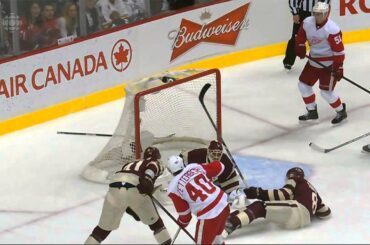 Chris Tanev Nice Kick Save 03/16/13 [HD]