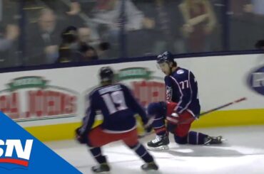 Josh Anderson Fights Off Torey Krug, Dekes Tuukka Rask For Beautiful Goal