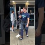 Kraken walking Broadway in full gear 😂