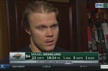 Wild's Granlund says game-winning goal was supposed to be a pass