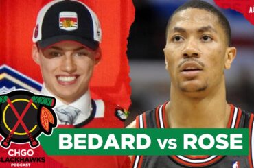 How does Chicago Blackhawks rookie Connor Bedard compare to Derrick Rose? | CHGO Blackhawks Podcast