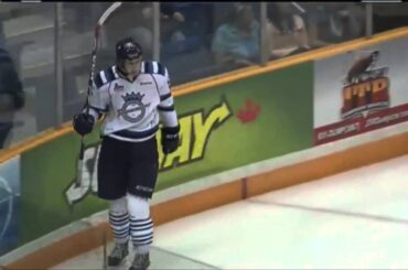 Nicolas Roy Pots in the Goal vs Saint John (9/28/14)