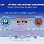 BK Zeus Navy VS Young Ducks Orange | Thailand Youth Ice Hockey Championship 2023 : U8 Div. Game 44