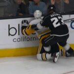 Dustin Brown ejected for boarding on Penguins’ Schultz