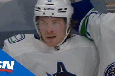 Brock Boeser Snipes Goal After Fantastic Pass From Elias Pettersson