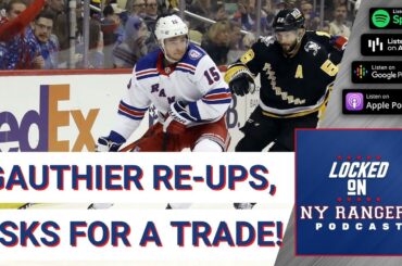 New York Rangers re-sign Julien Gauthier to a one-year deal, Gauthier asks to be traded!!